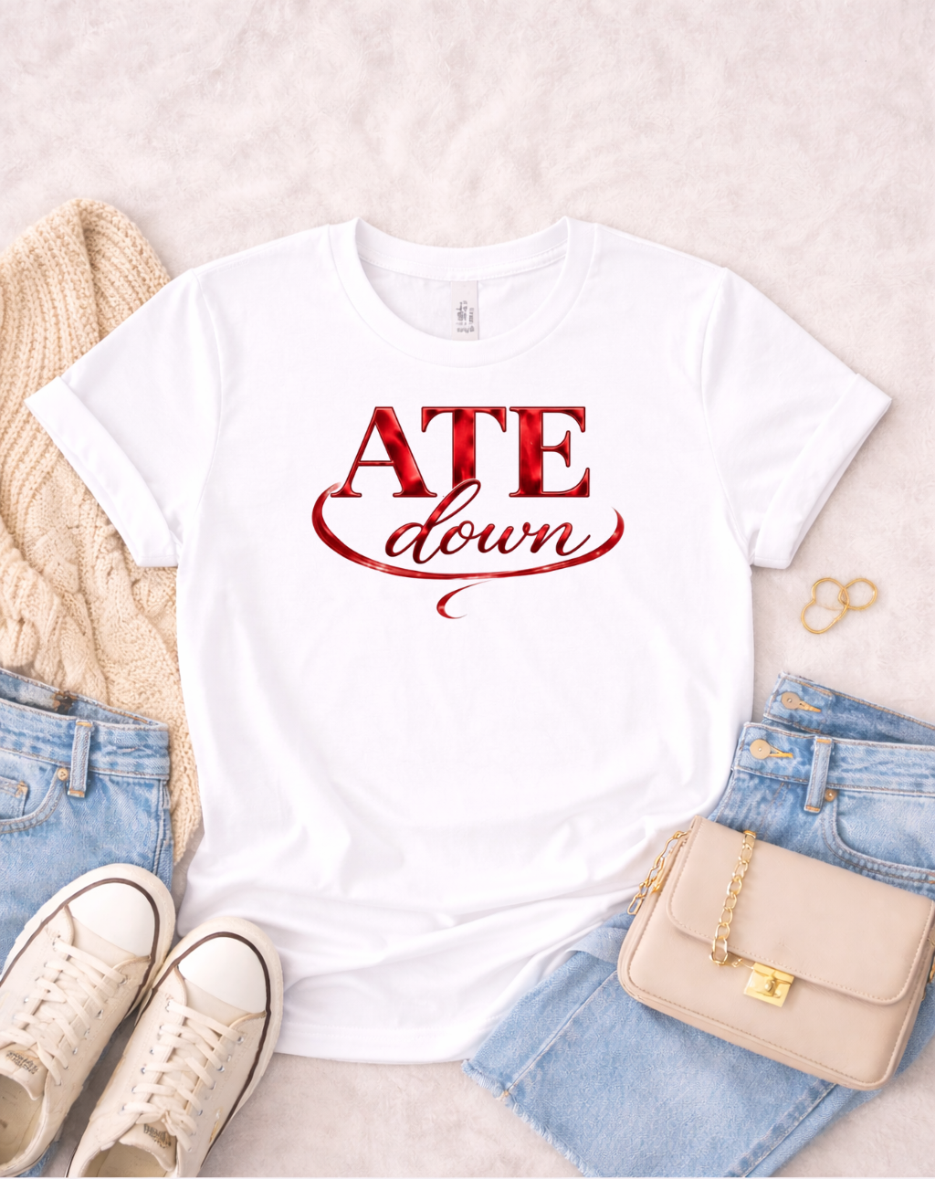 ATE Down Tee – Bold Statement Shirt | Black Culture Graphic Tee | Streetwear Expression