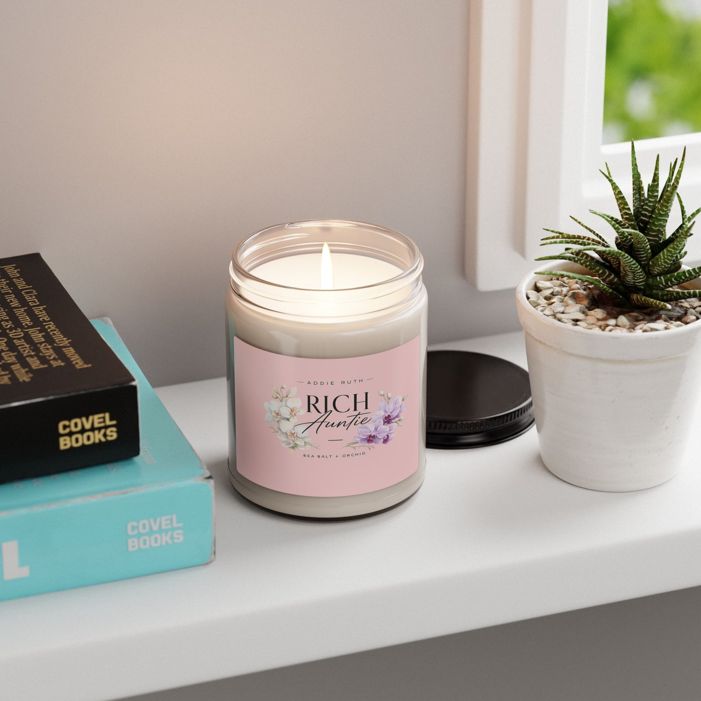 Rich Auntie Luxury Candle – Sea Salt + Orchid | Addie Ruth