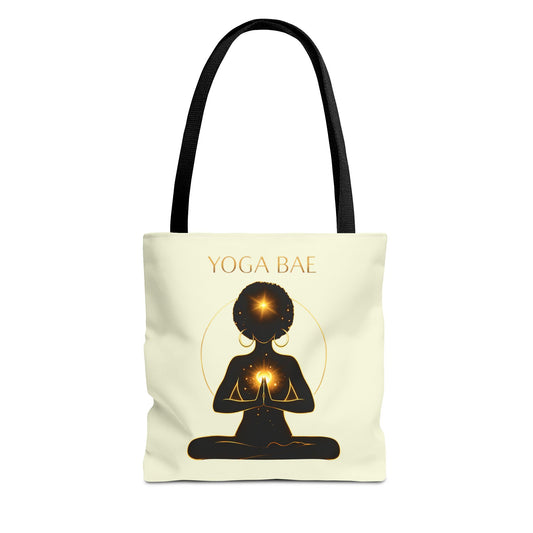 Yoga Bae Tote Bag | Wellness Tote for Women | Cute Yoga Lover Gift | Self Care Everyday Carryall