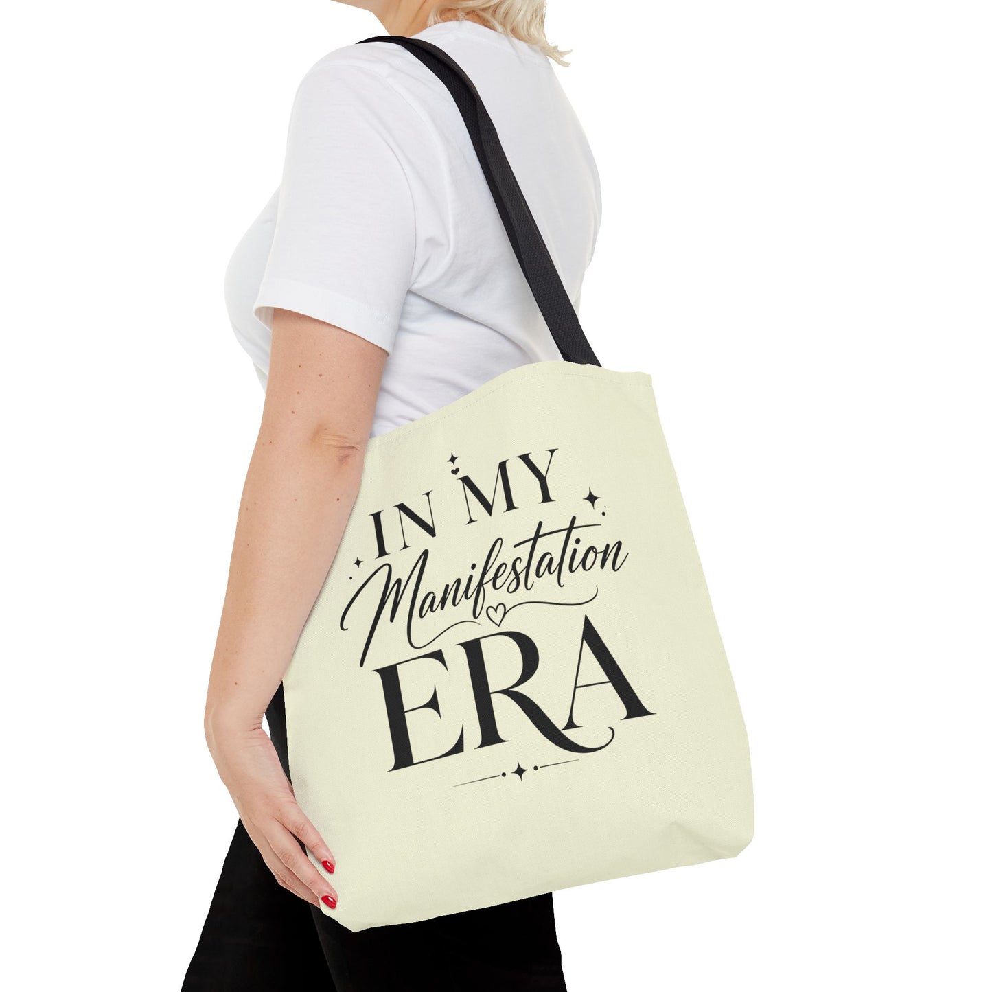 Manifestation Era Tote Bag — "In My Manifestation Era" Inspirational Canvas Tote