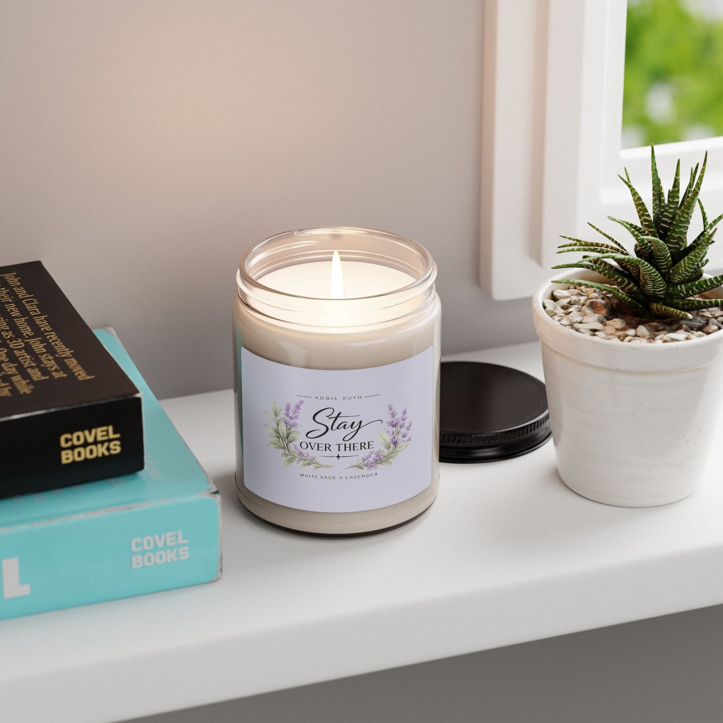 Stay Over There Candle – White Sage + Lavender | Addie Ruth