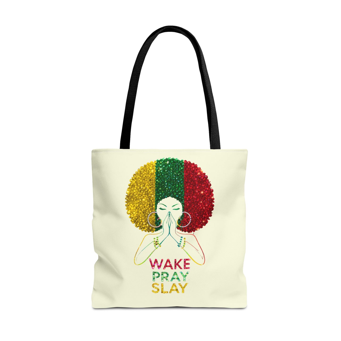Wake Pray Slay Tote Bag | Inspirational Tote | Motivational Tote Bag | Spiritual Everyday Carryall