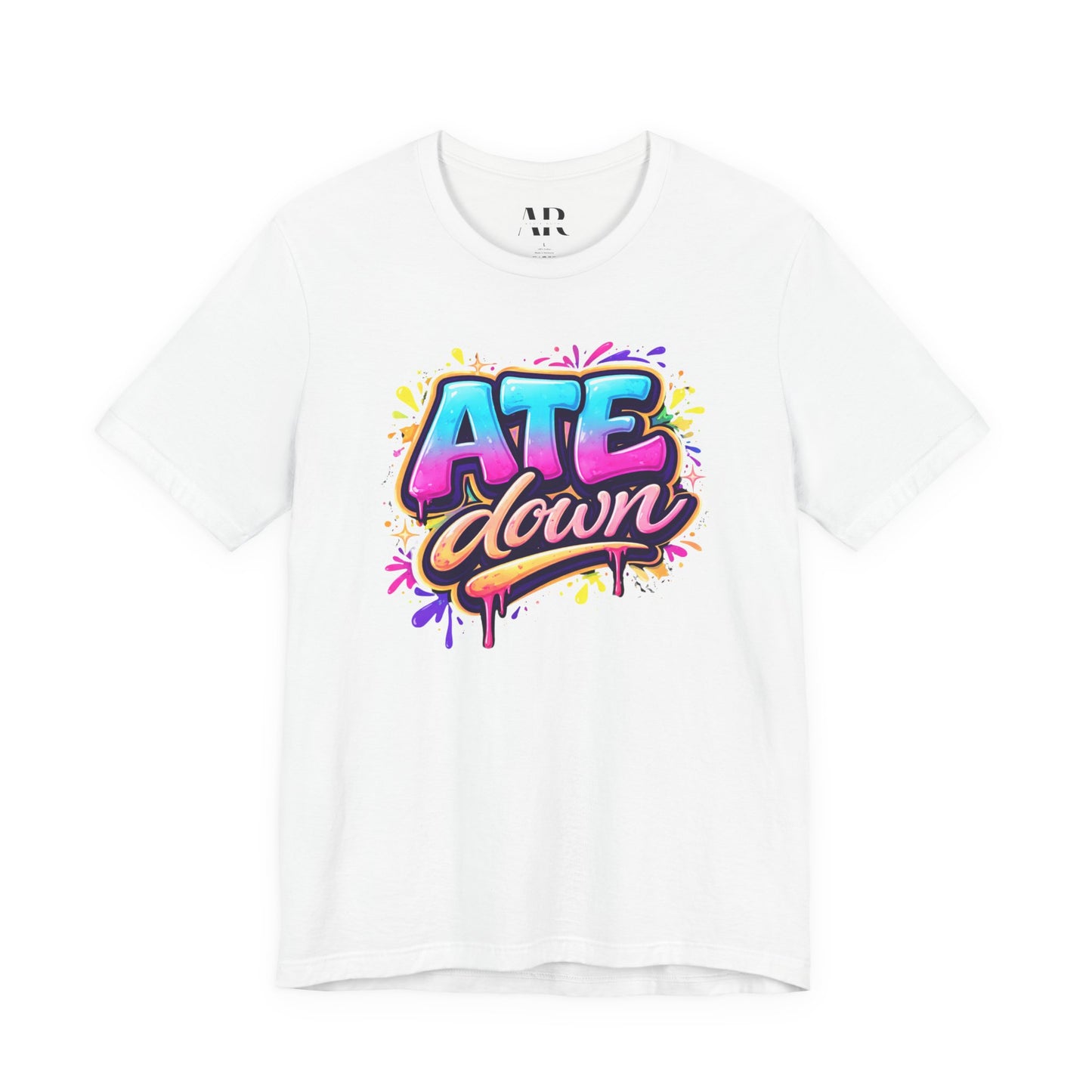ATE Down Graffiti T-Shirt — Bold Statement Tee