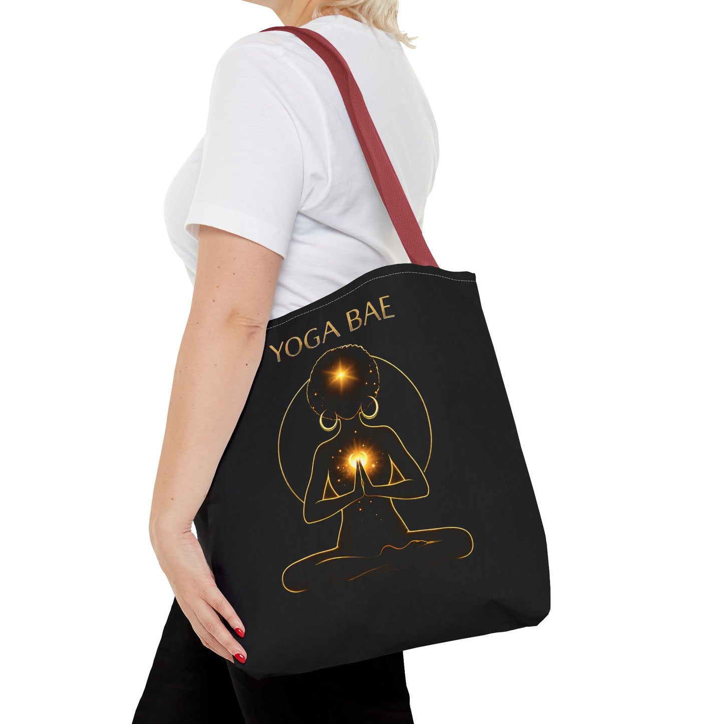 Yoga Bae Tote Bag | Wellness Tote for Women | Cute Yoga Lover Gift | Self Care Everyday Carryall