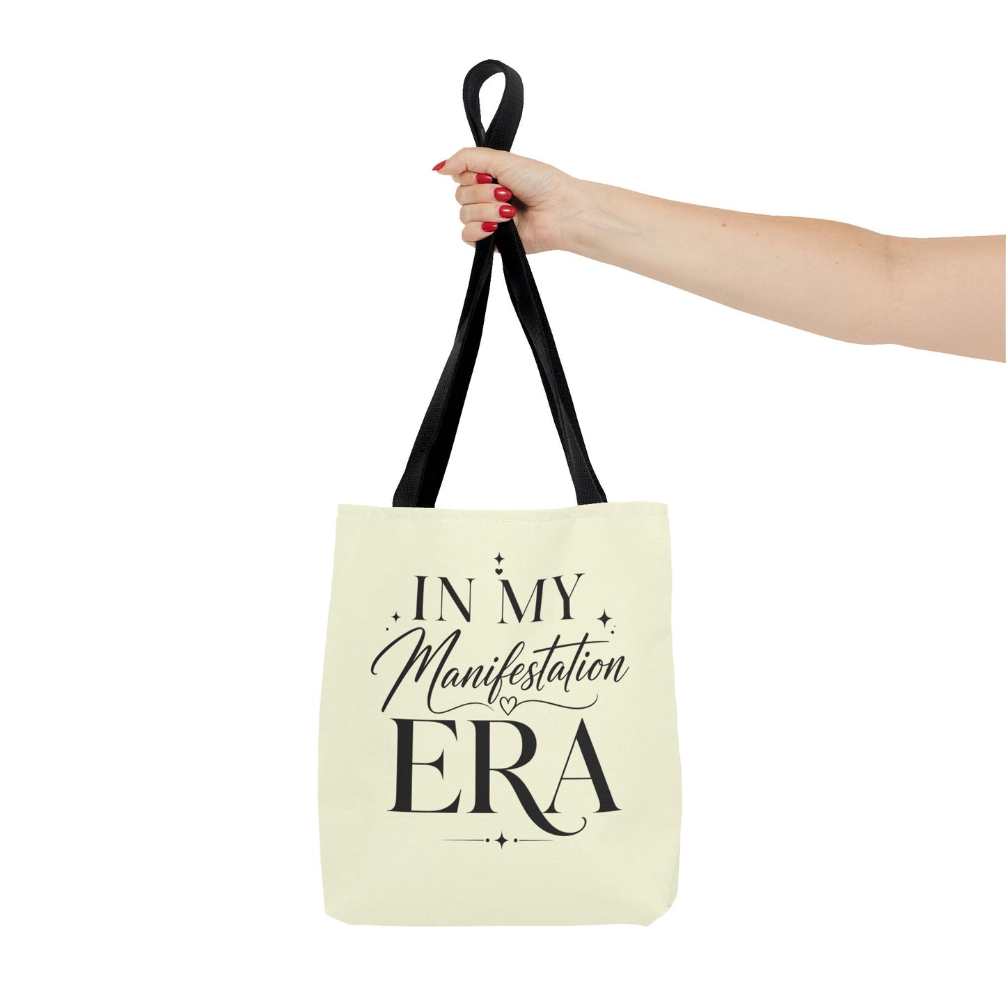 Manifestation Era Tote Bag — "In My Manifestation Era" Inspirational Canvas Tote