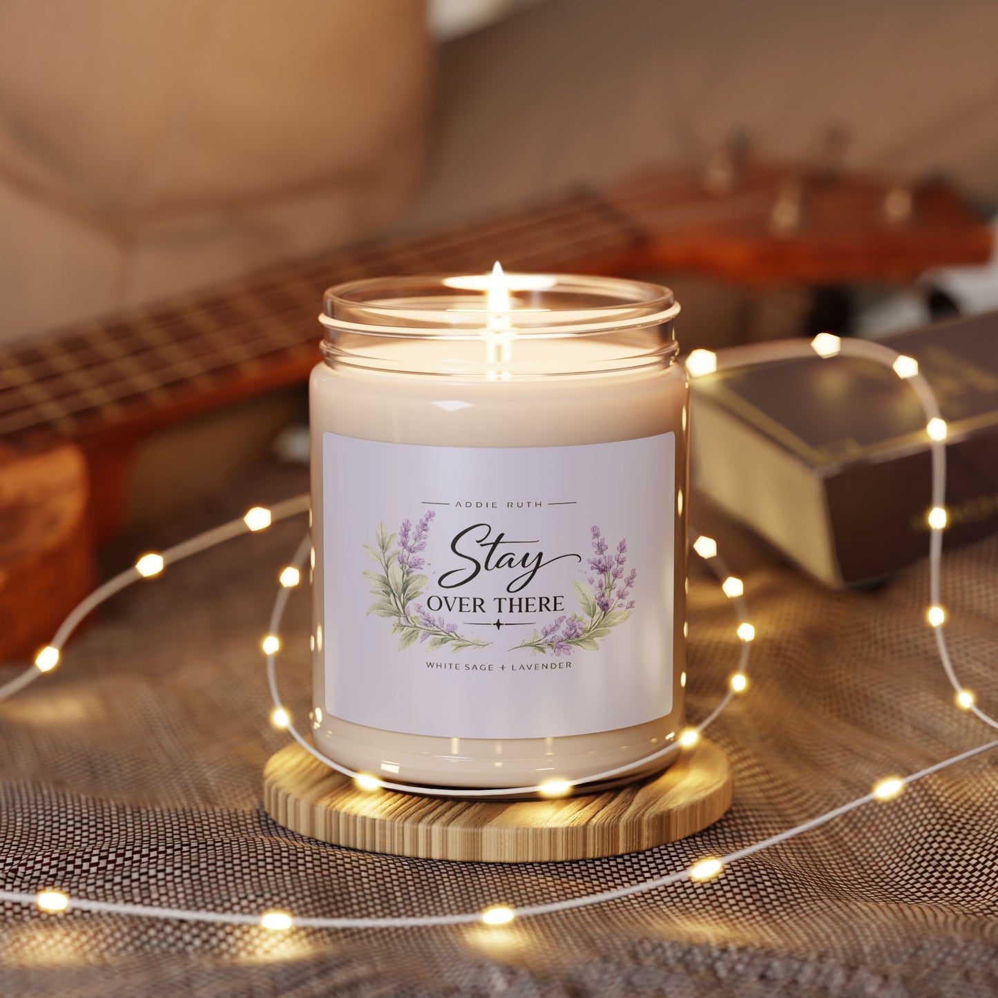 Stay Over There Candle – White Sage + Lavender | Addie Ruth