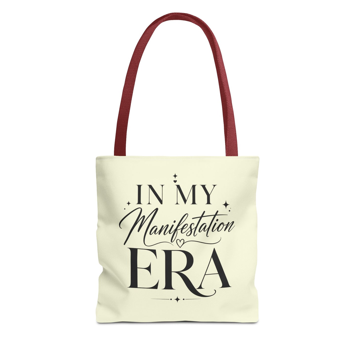 Manifestation Era Tote Bag — "In My Manifestation Era" Inspirational Canvas Tote