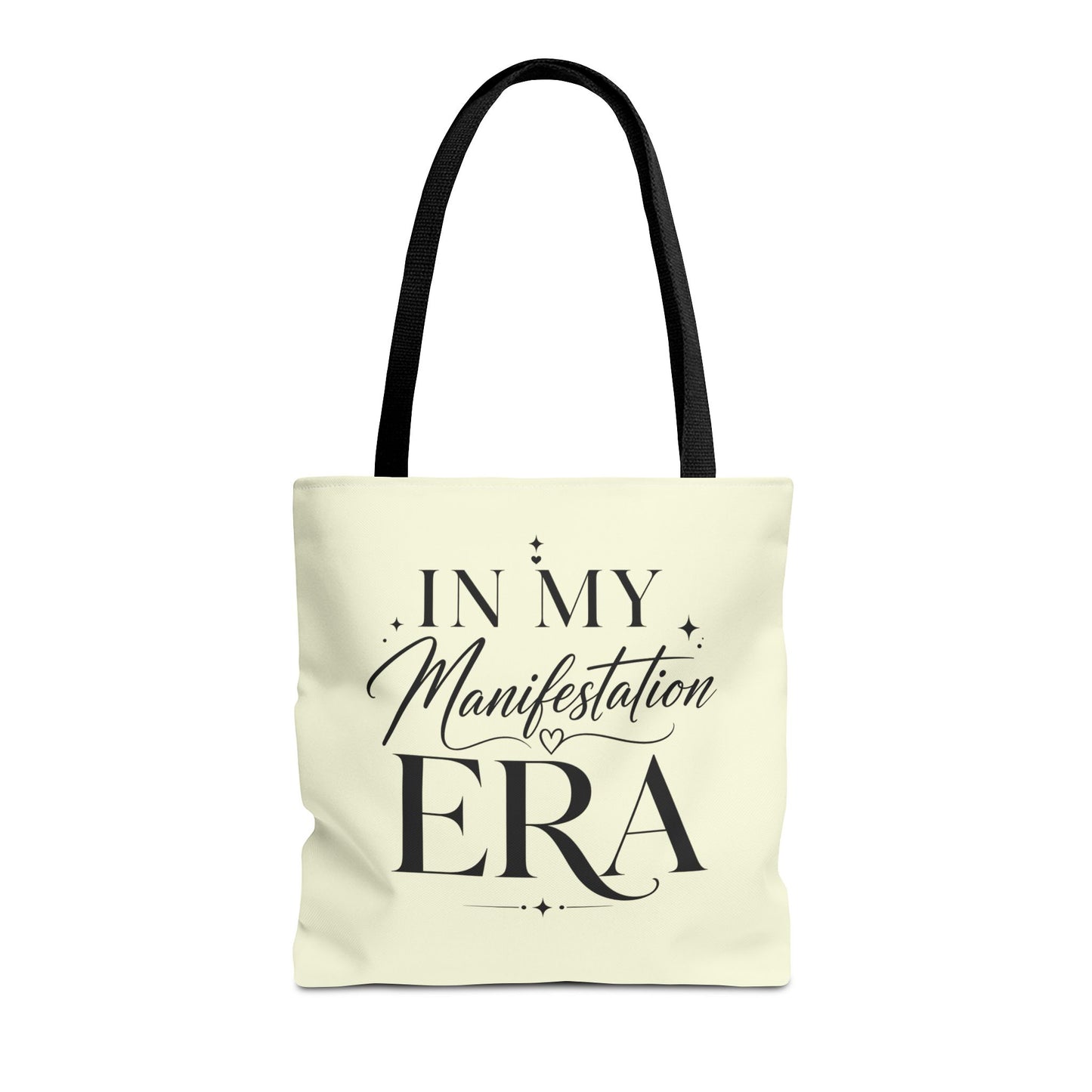 Manifestation Era Tote Bag — "In My Manifestation Era" Inspirational Canvas Tote