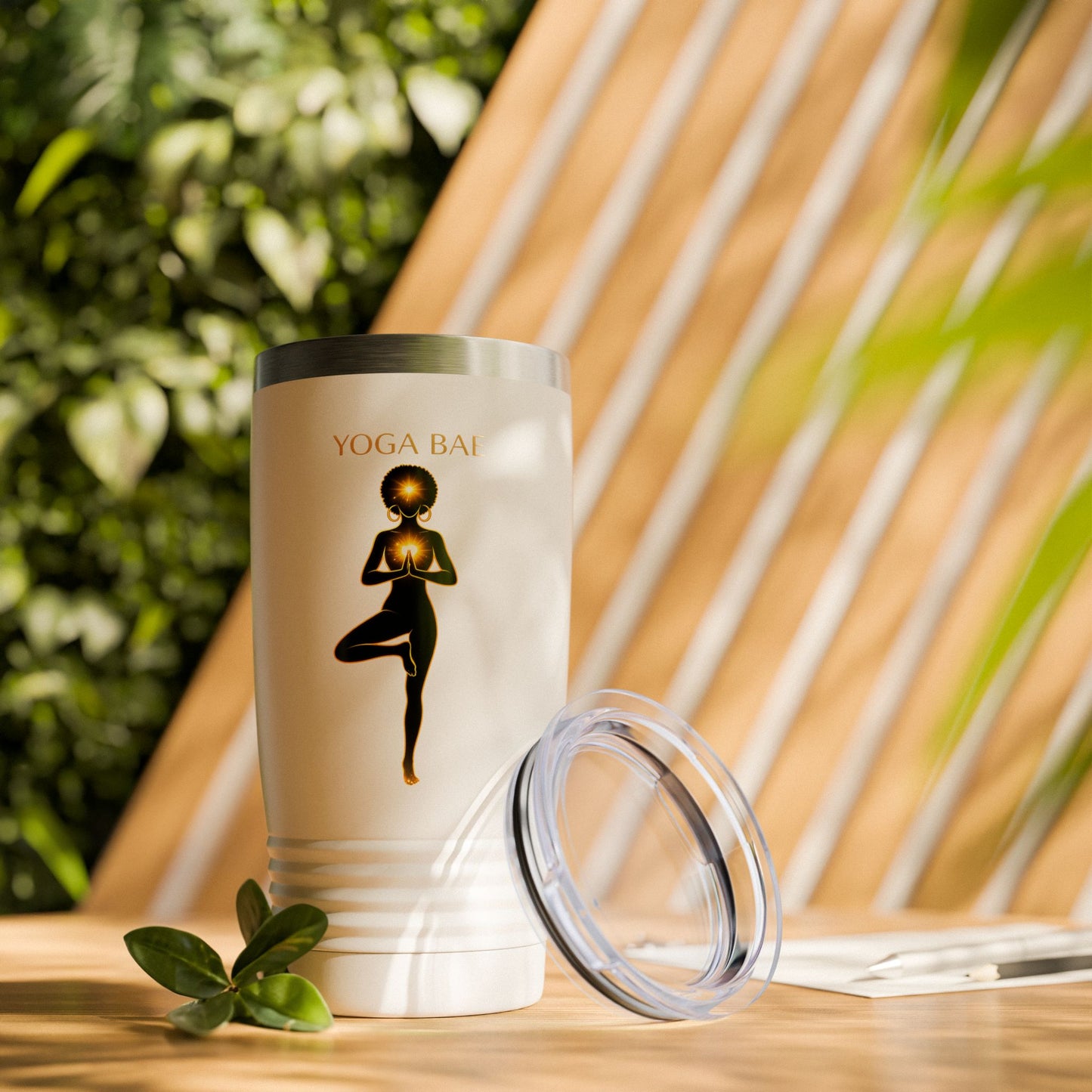Yoga Bae 20 oz Tumbler | Fitness Water Bottle | Aesthetic Gym Cup | Wellness Lifestyle Tumbler | Gift for Yoga Lover