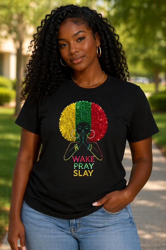 Wake Pray Slay Graphic Tee | Mindset • Discipline • Soft Power