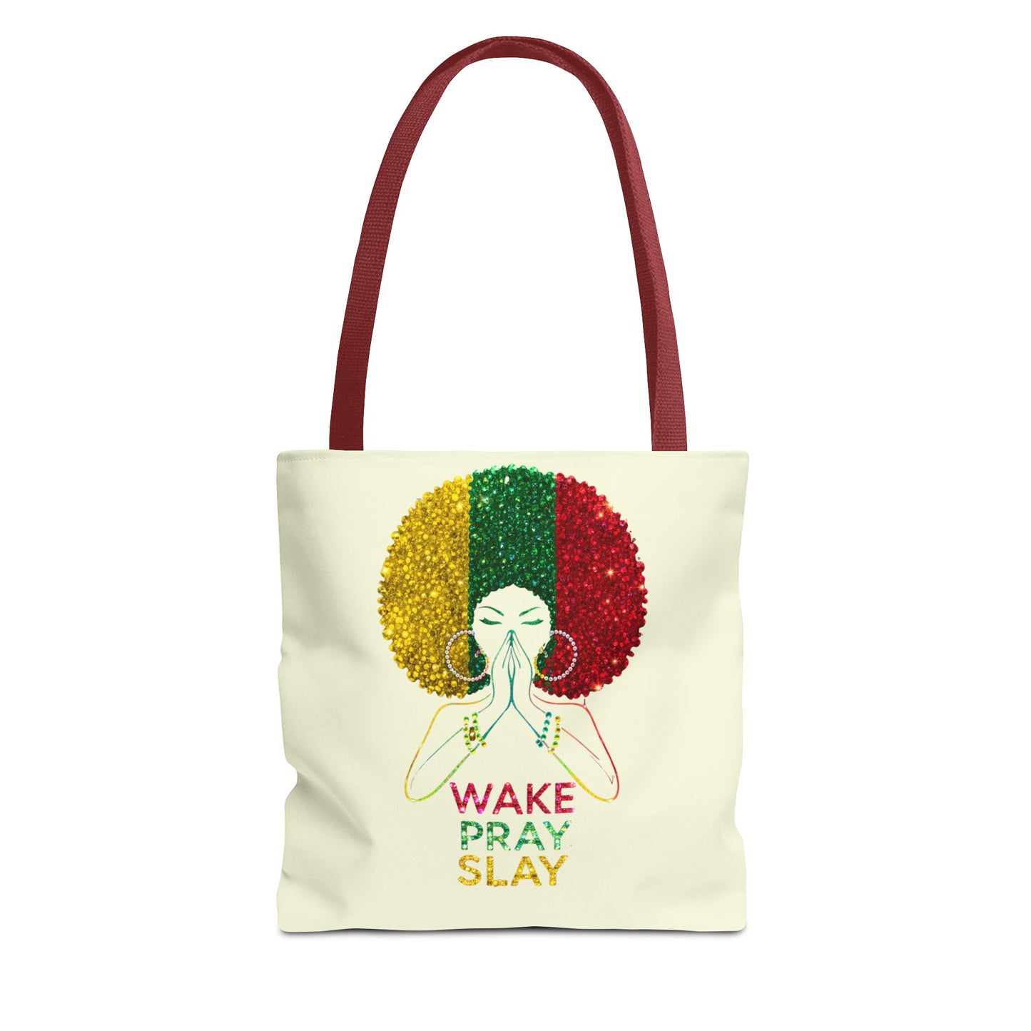 Wake Pray Slay Tote Bag | Inspirational Tote | Motivational Tote Bag | Spiritual Everyday Carryall