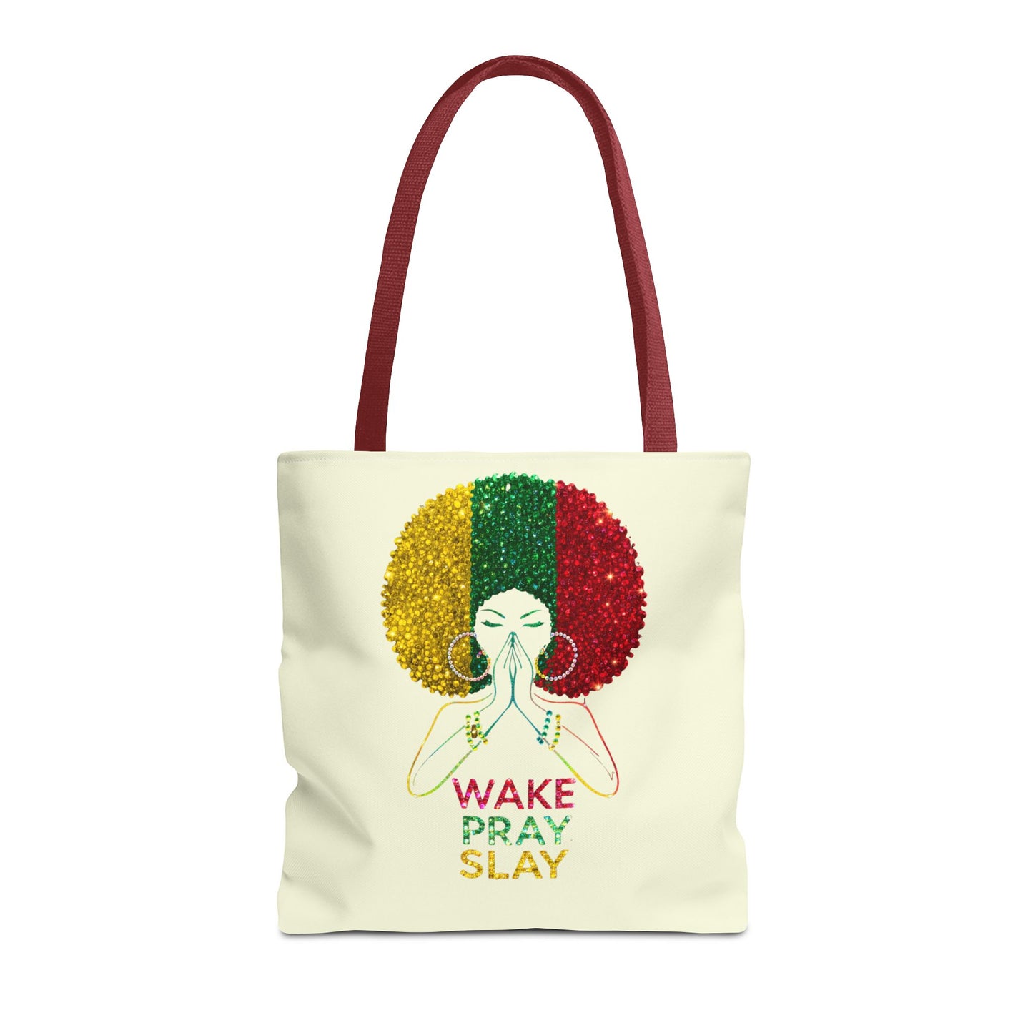 Wake Pray Slay Tote Bag | Inspirational Tote | Motivational Tote Bag | Spiritual Everyday Carryall