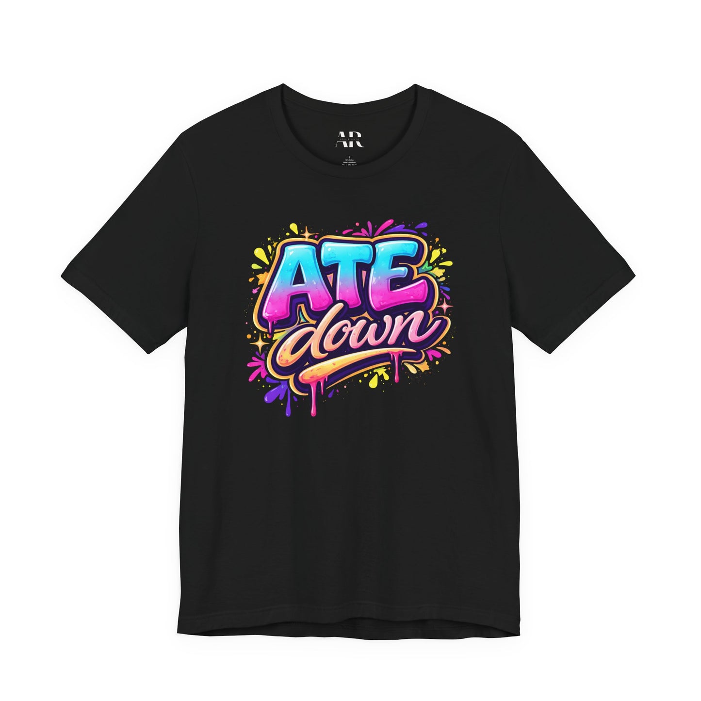 ATE Down Graffiti T-Shirt — Bold Statement Tee