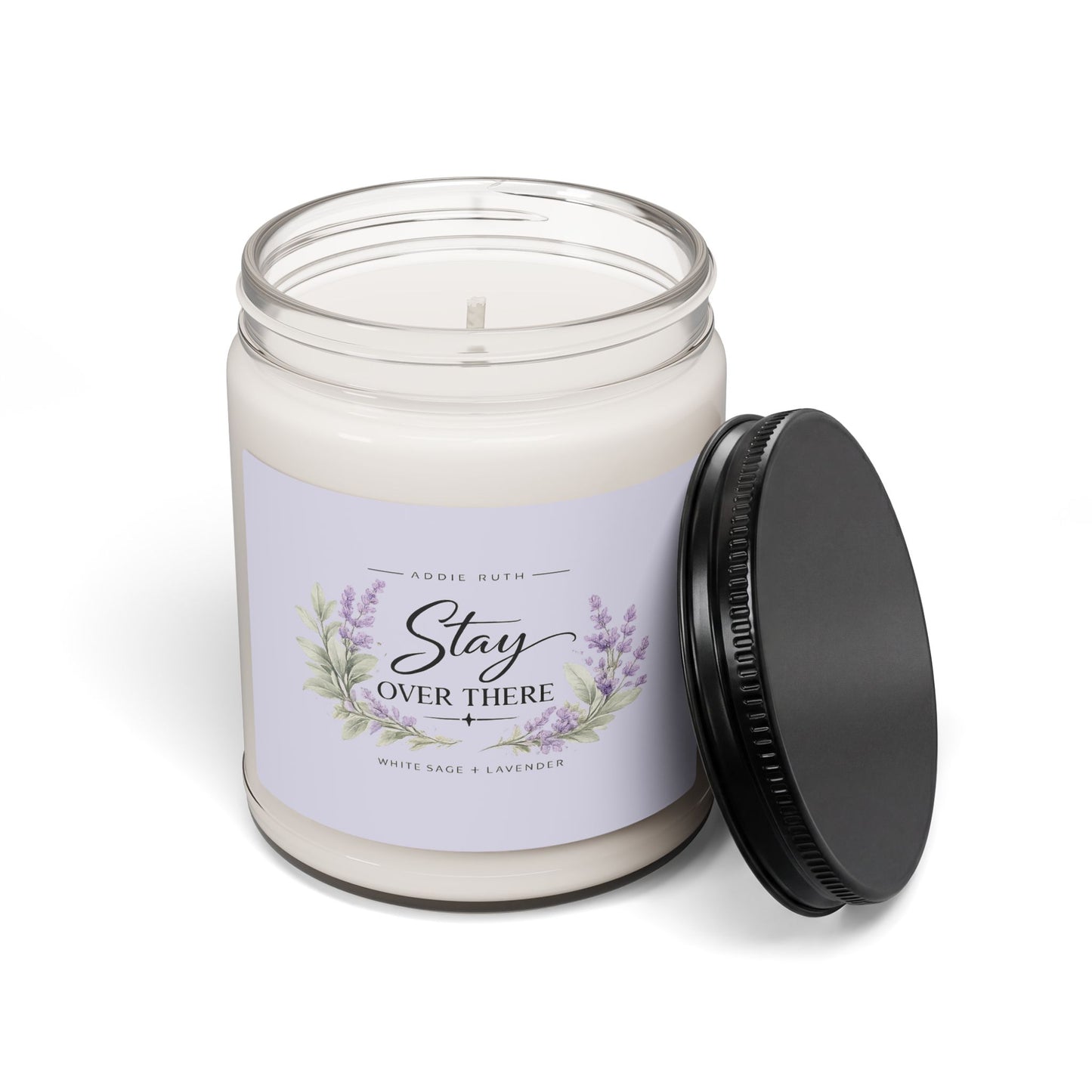 Stay Over There Candle – White Sage + Lavender | Addie Ruth