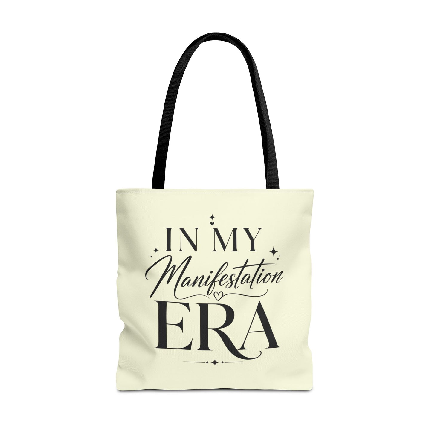 Manifestation Era Tote Bag — "In My Manifestation Era" Inspirational Canvas Tote