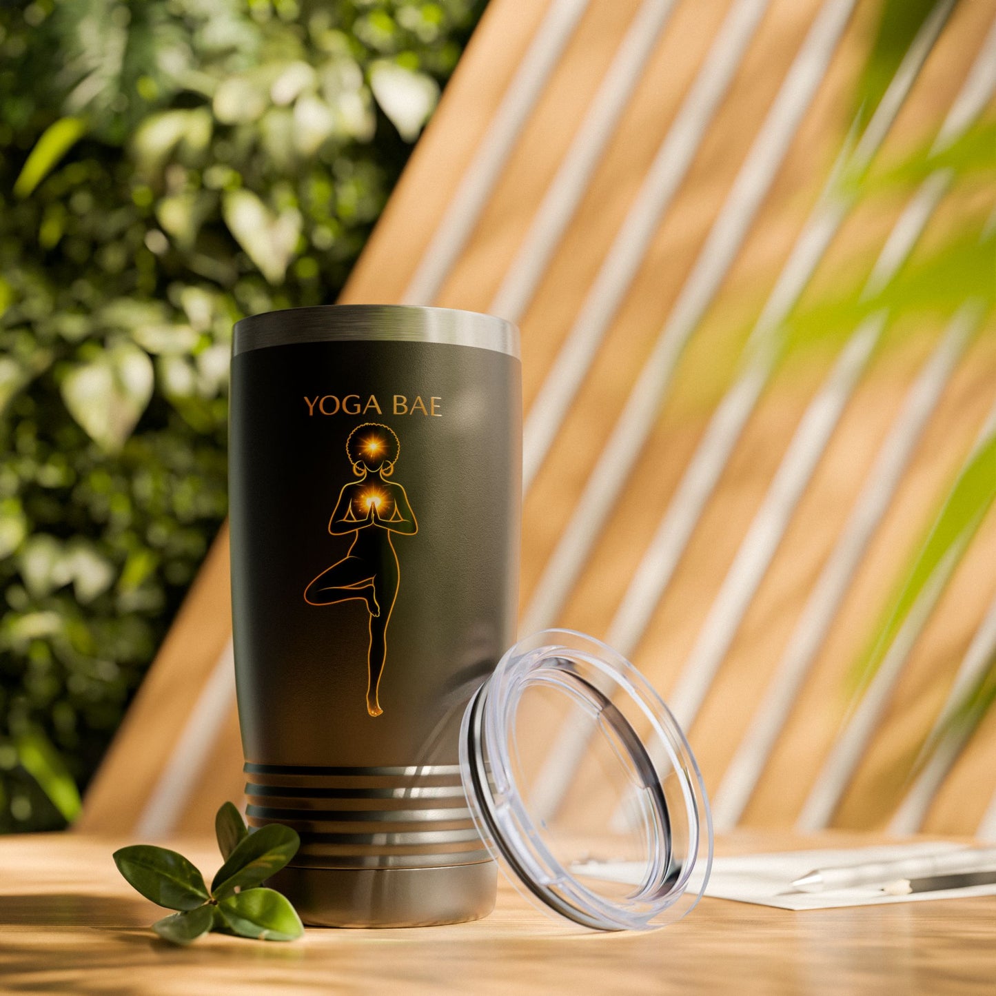 Yoga Bae 20 oz Tumbler | Fitness Water Bottle | Aesthetic Gym Cup | Wellness Lifestyle Tumbler | Gift for Yoga Lover
