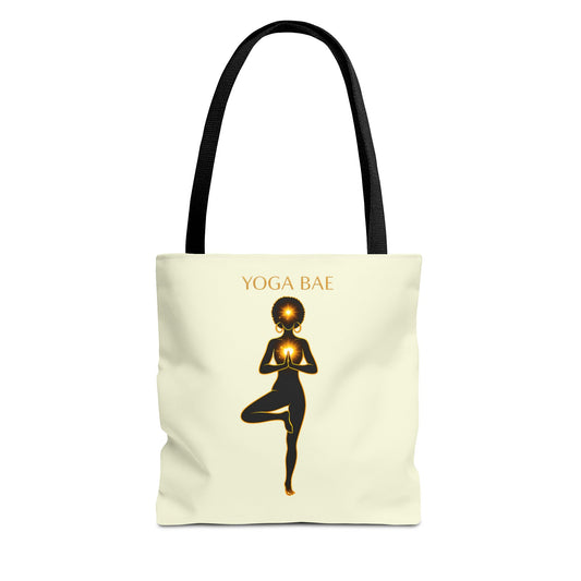 Yoga Bae Tote Bag | Wellness Tote for Women | Cute Yoga Lover Gift | Self Care Everyday Carryall