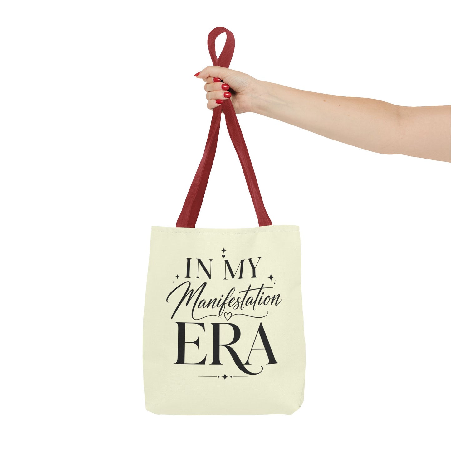 Manifestation Era Tote Bag — "In My Manifestation Era" Inspirational Canvas Tote