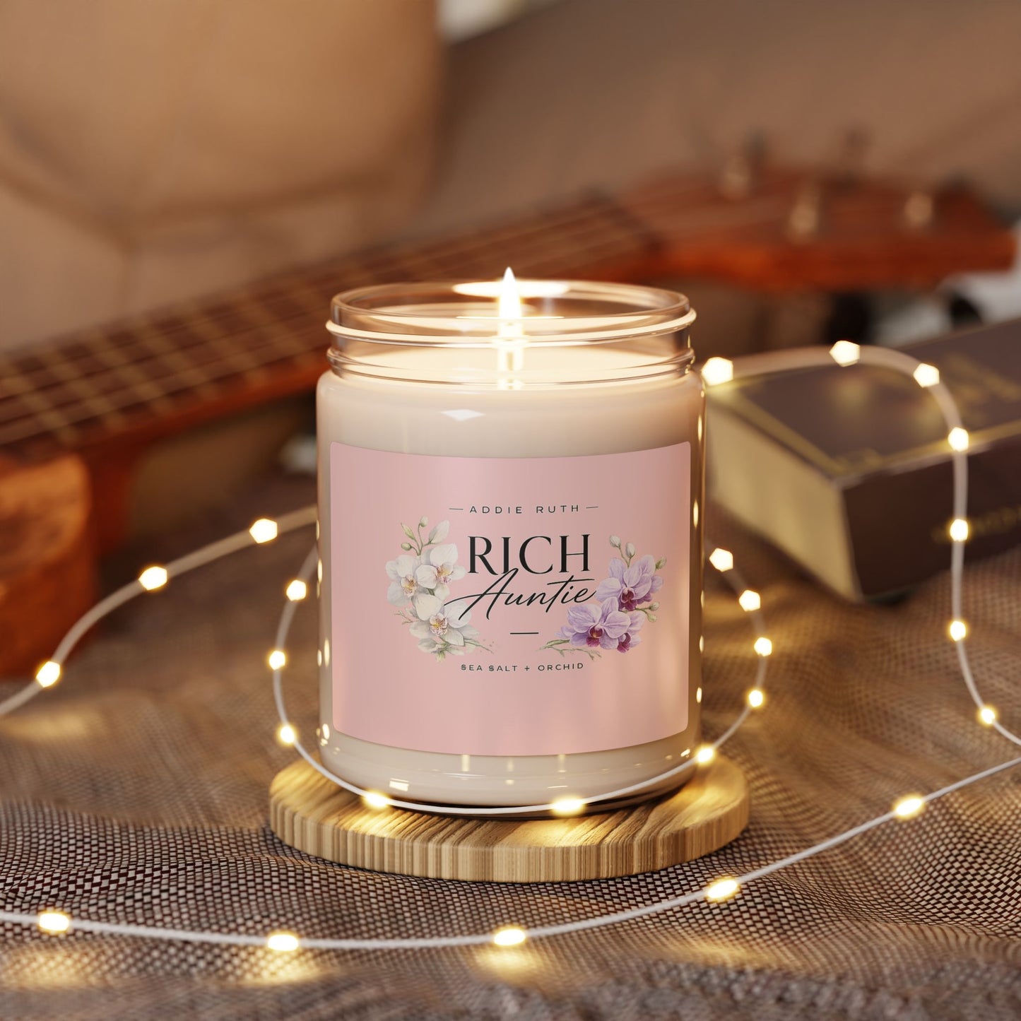Rich Auntie Luxury Candle – Sea Salt + Orchid | Addie Ruth