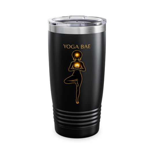 Yoga Bae 20 oz Tumbler | Fitness Water Bottle | Aesthetic Gym Cup | Wellness Lifestyle Tumbler | Gift for Yoga Lover
