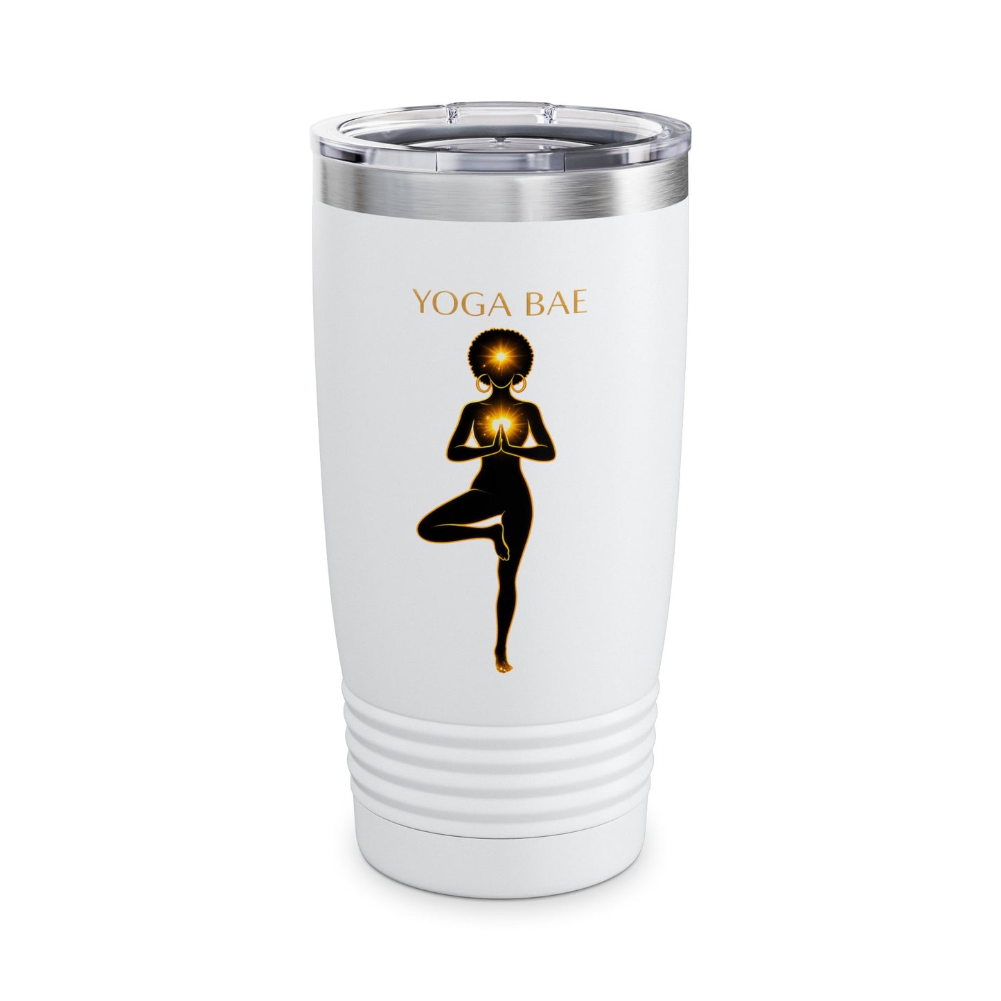 Yoga Bae 20 oz Tumbler | Fitness Water Bottle | Aesthetic Gym Cup | Wellness Lifestyle Tumbler | Gift for Yoga Lover
