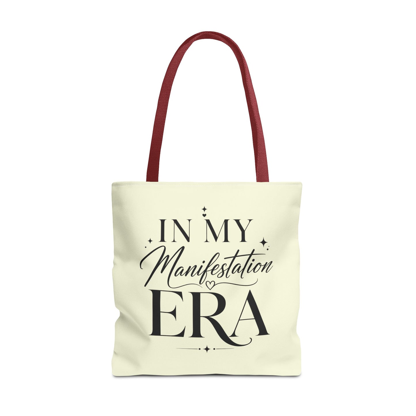 Manifestation Era Tote Bag — "In My Manifestation Era" Inspirational Canvas Tote