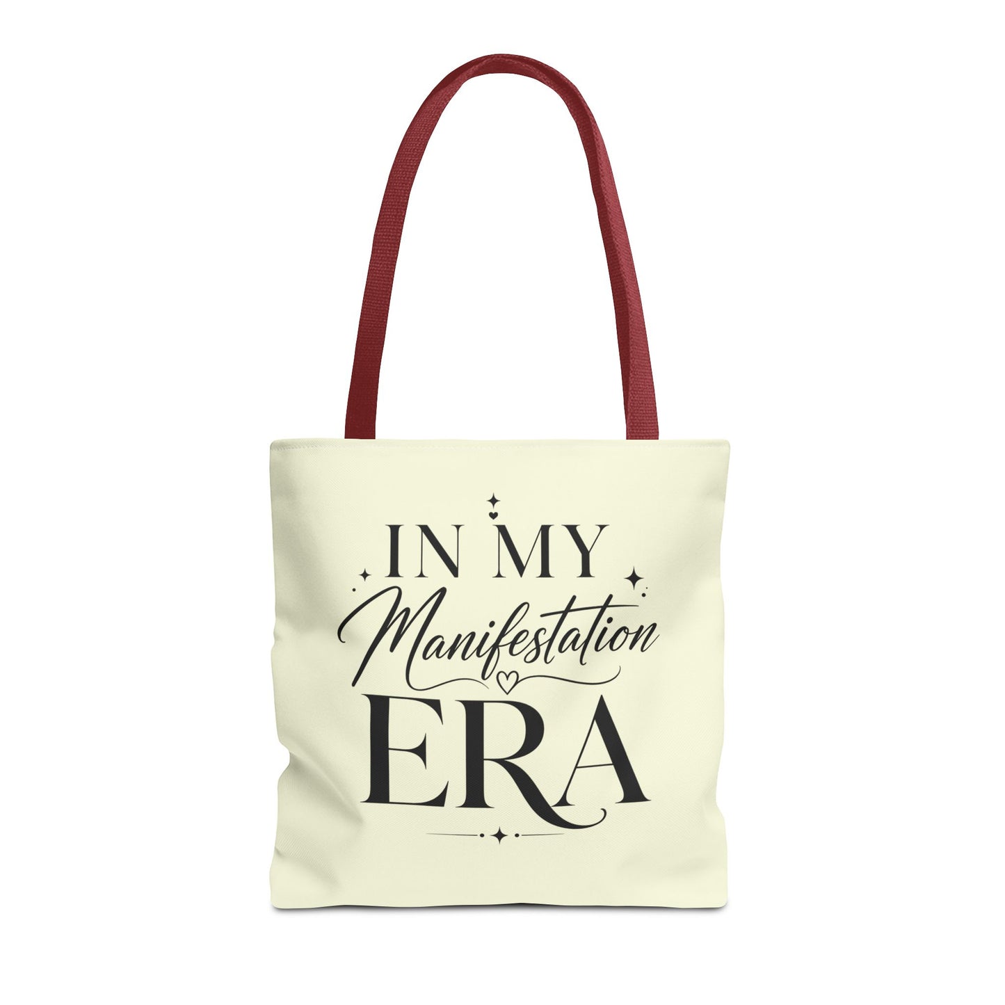 Manifestation Era Tote Bag — "In My Manifestation Era" Inspirational Canvas Tote