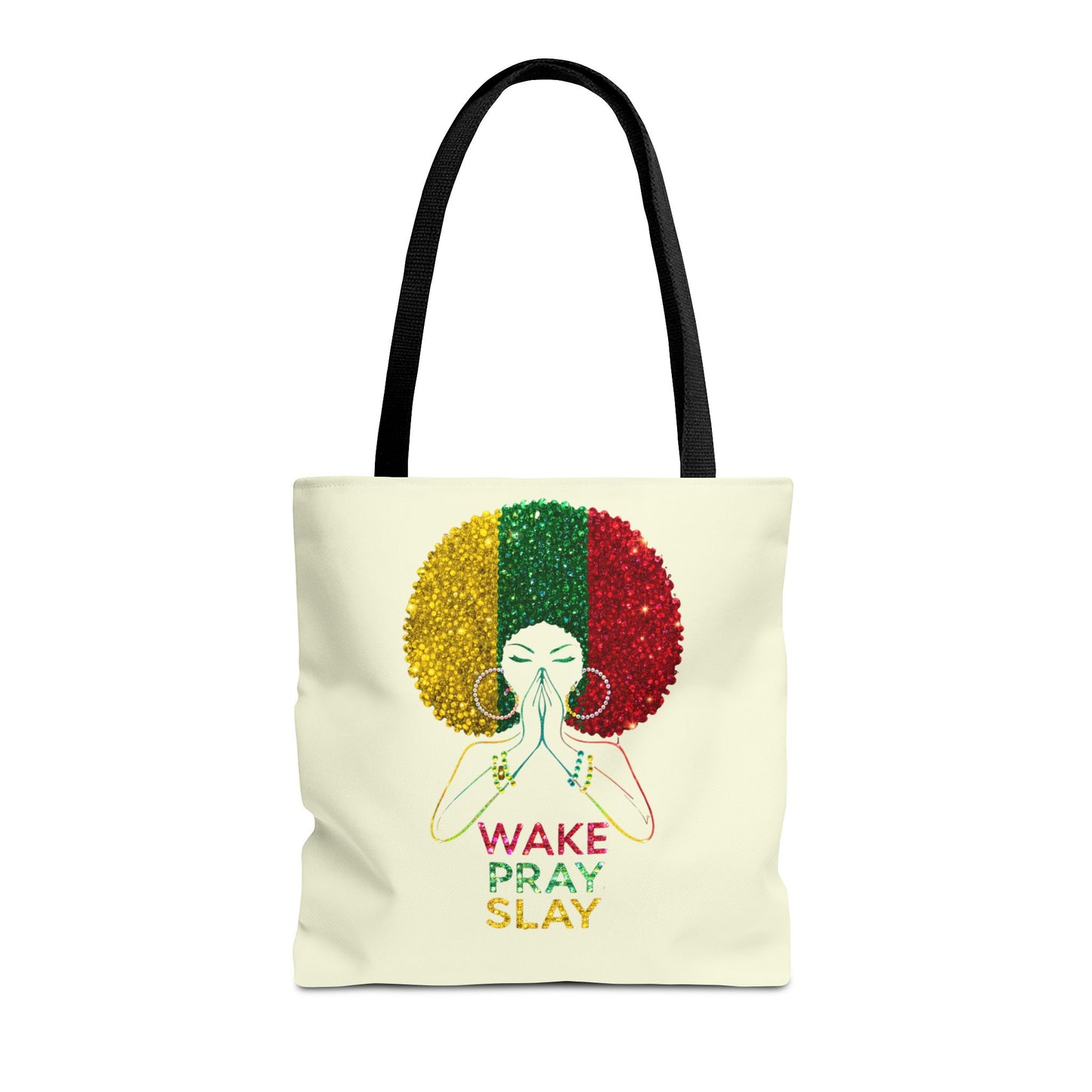 Wake Pray Slay Tote Bag | Inspirational Tote | Motivational Tote Bag | Spiritual Everyday Carryall