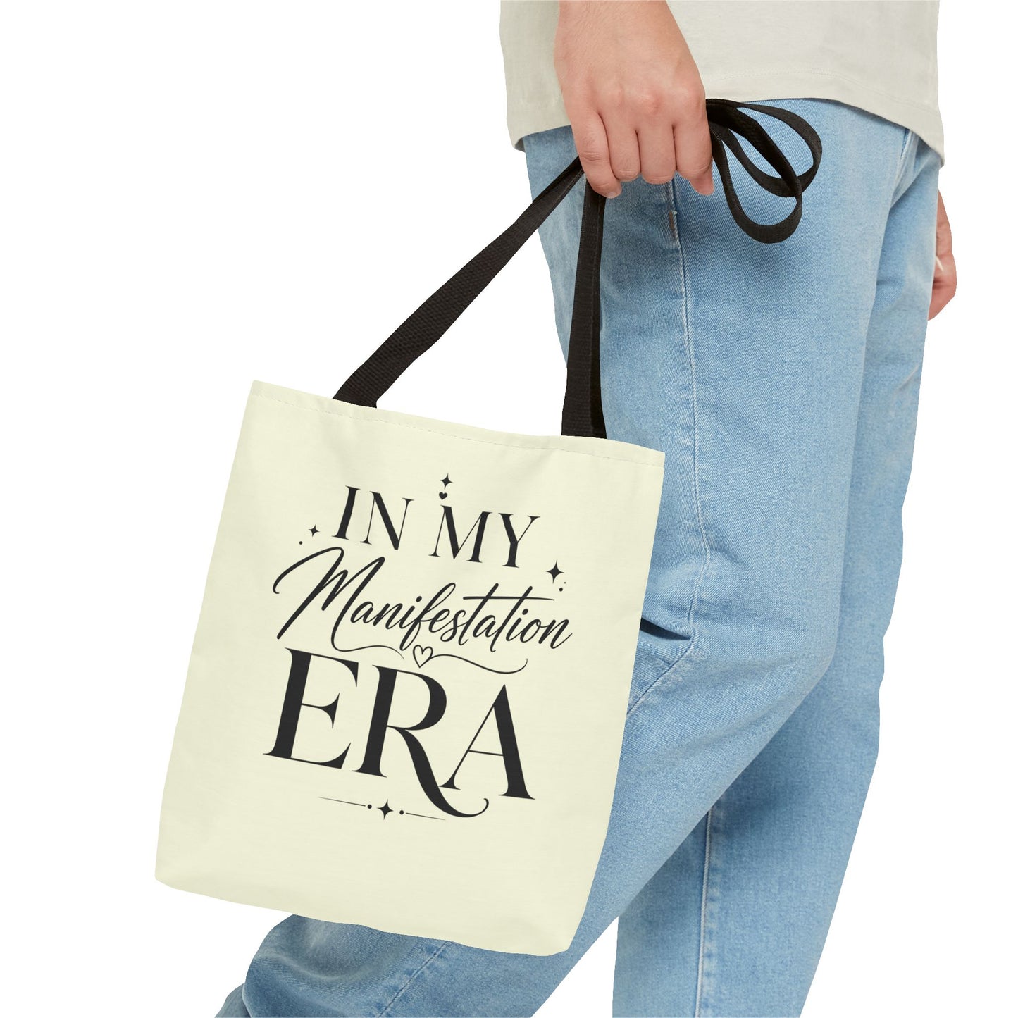 Manifestation Era Tote Bag — "In My Manifestation Era" Inspirational Canvas Tote