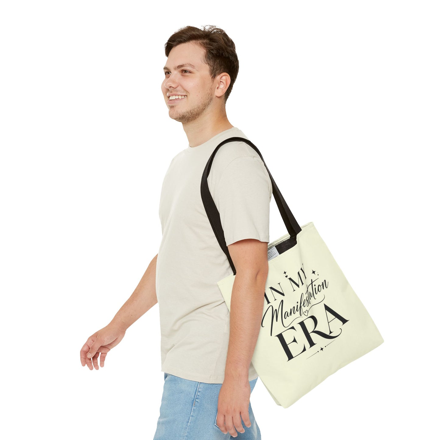 Manifestation Era Tote Bag — "In My Manifestation Era" Inspirational Canvas Tote