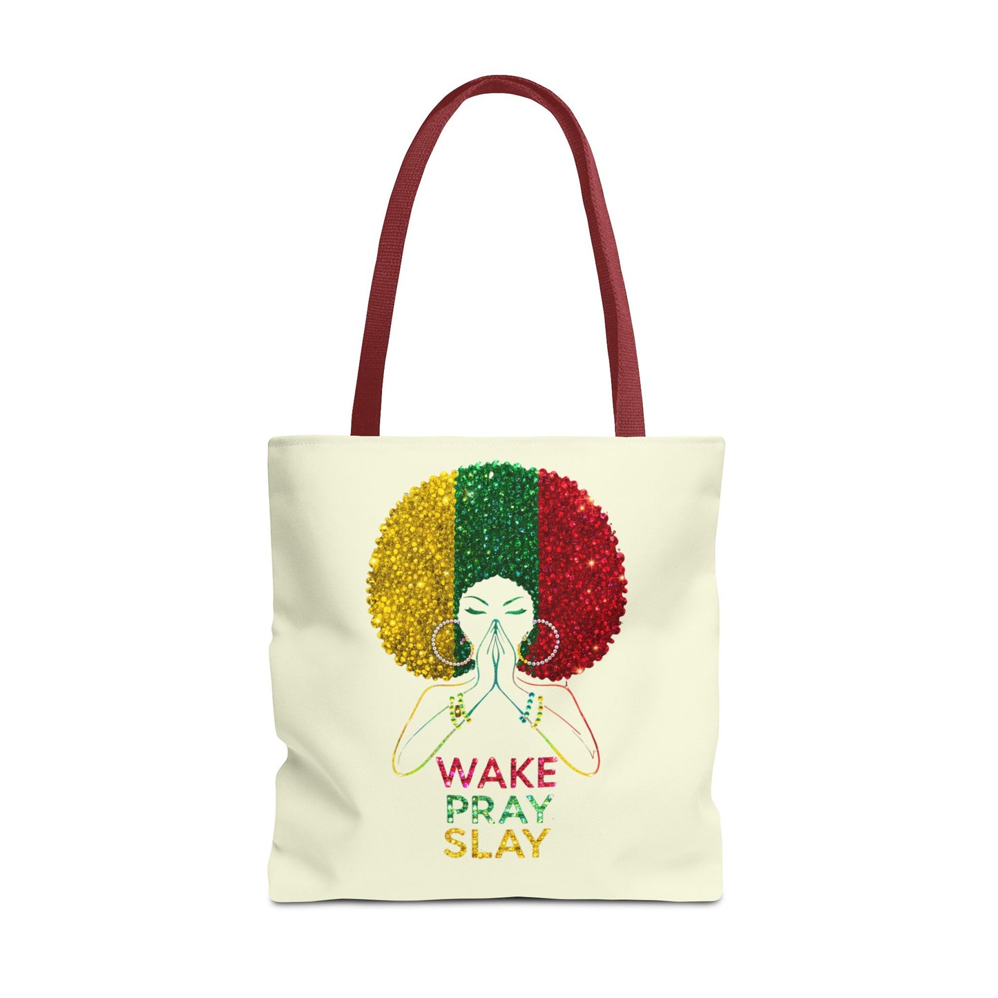Wake Pray Slay Tote Bag | Inspirational Tote | Motivational Tote Bag | Spiritual Everyday Carryall