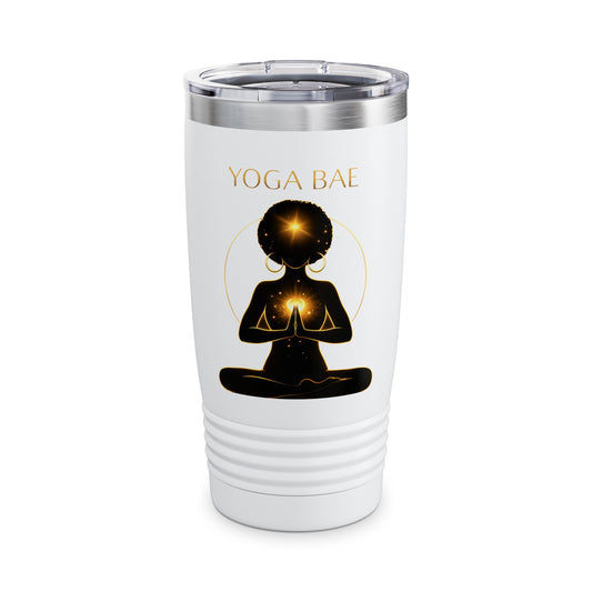 Yoga Bae 20 oz Tumbler | Fitness Water Bottle | Aesthetic Gym Cup | Wellness Lifestyle Tumbler | Gift for Yoga Lover